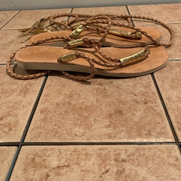 L*Space by Cocobelle Gili Wrap Braided Gladiator Sandals size 8.5 - Picture 4 of 8